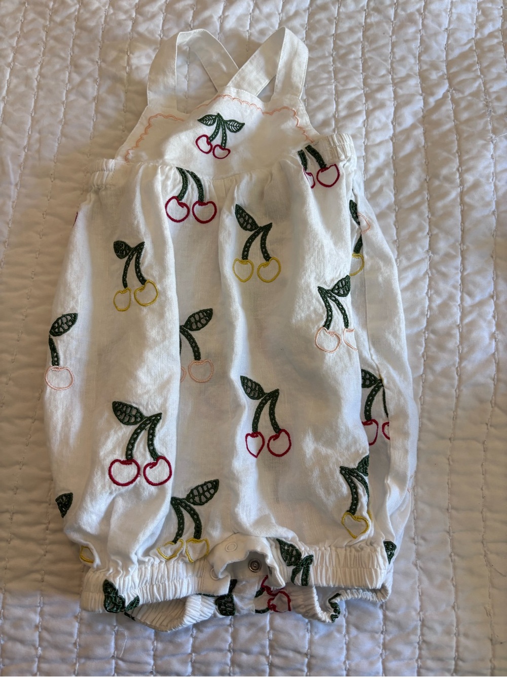 Stella McCartney Cherry Romper, 9 Mo